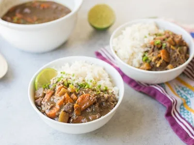 Slow-Cooker Japanese Beef Curry with Rice