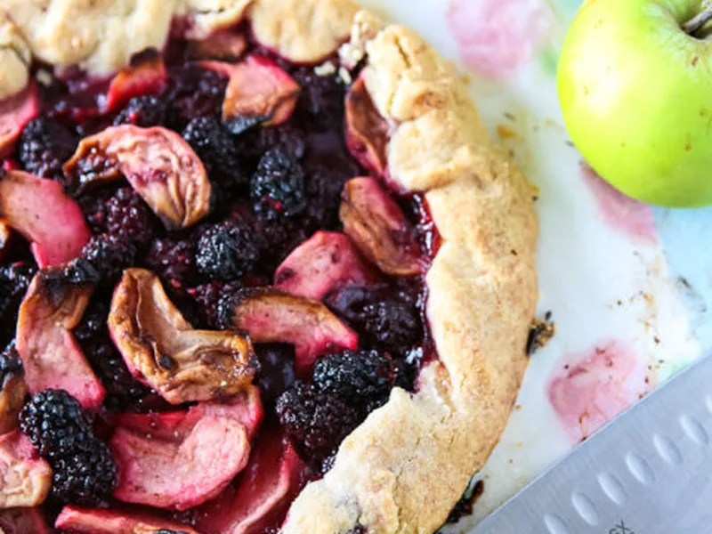 Apple and Blackberry Galette with Vanilla Sugar