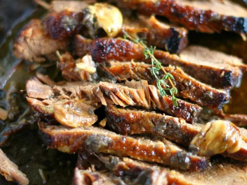 Slow Cooker Chai Tea Brisket with Seared Crust