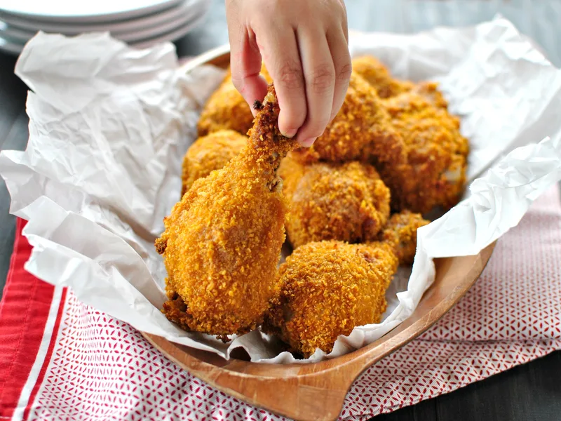Oven-Fried Buttermilk Chicken with Cornflake Crust