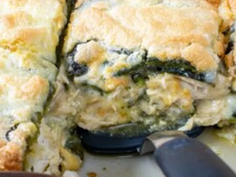 Broiled Poblano Chicken Chile Relleno Casserole