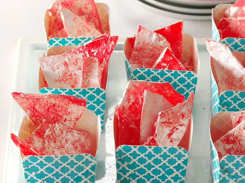 Homemade Red Hot Cinnamon Hard Candy with Confectioners Sugar
