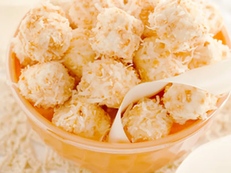 Quick Coconut Cashew Marshmallow Bon Bons