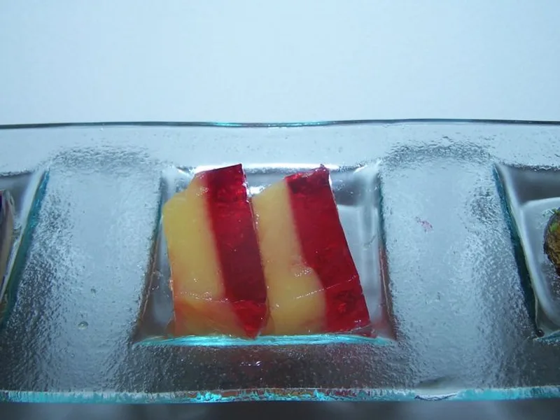 Layered Boozy Jello Shots with Citric Pop