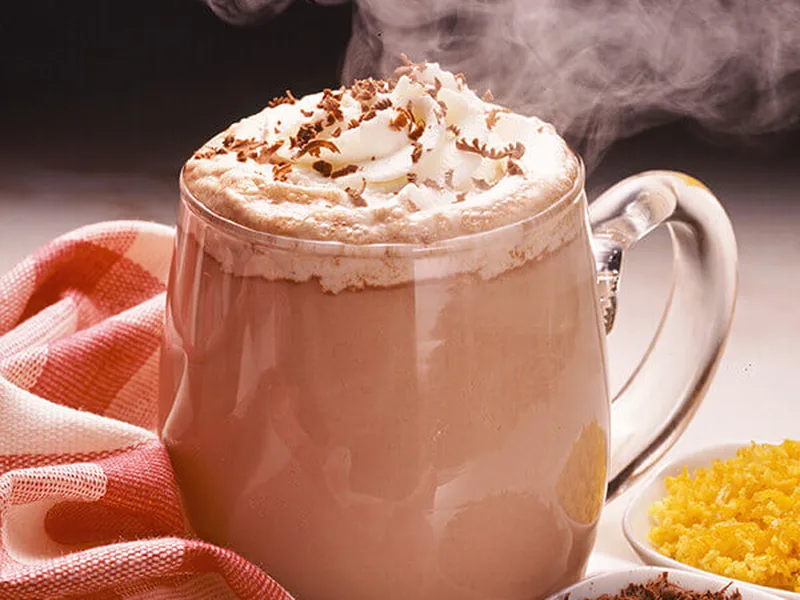 Rich Creamy Hot Chocolate with Whipped Cream