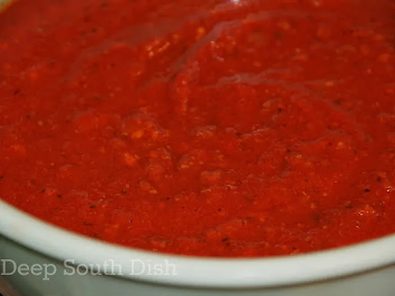 Homemade Fresh Tomato Beef Spaghetti Sauce