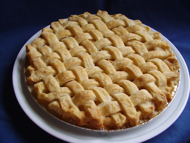 Grandma Ople's Lattice Apple Pie with Buttery Sugar Sauce