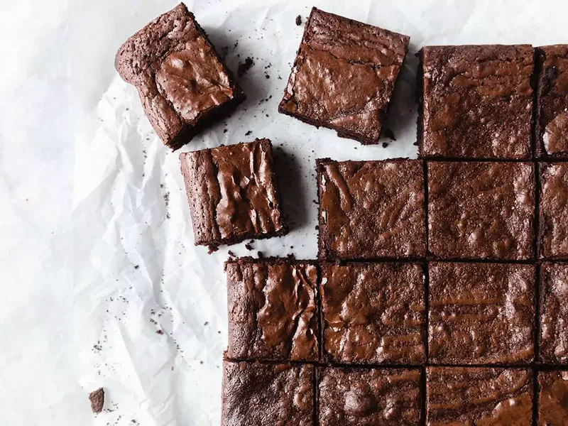 Soft Olive Oil Brownies, 50% Cocoa