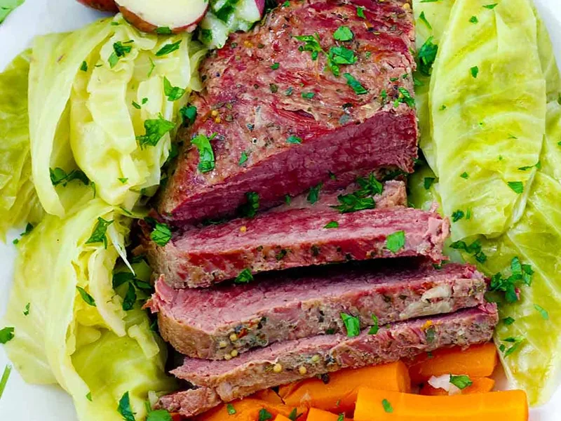 Instant Pot Corned Beef with Cabbage and Buttered Potatoes