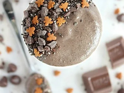 Double Chocolate Gingerbread Chia Pudding