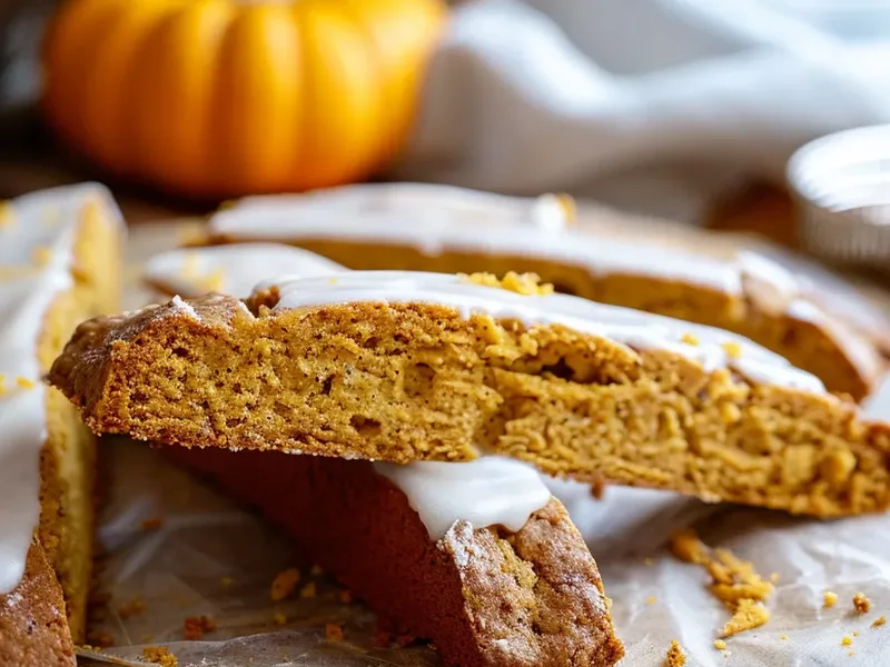 Crunchy Pumpkin Spiced Biscotti with White Chocolate