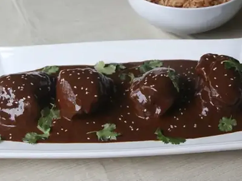 Mole Poblano with Chicken Thighs - Rich Mexican Chocolate Sauce
