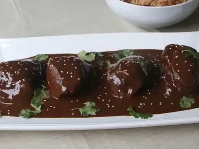 Mole Poblano with Chicken Thighs - Rich Mexican Chocolate Sauce