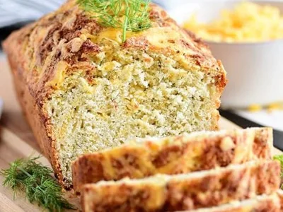 Dilly Cheese Quick Bread with Cheddar