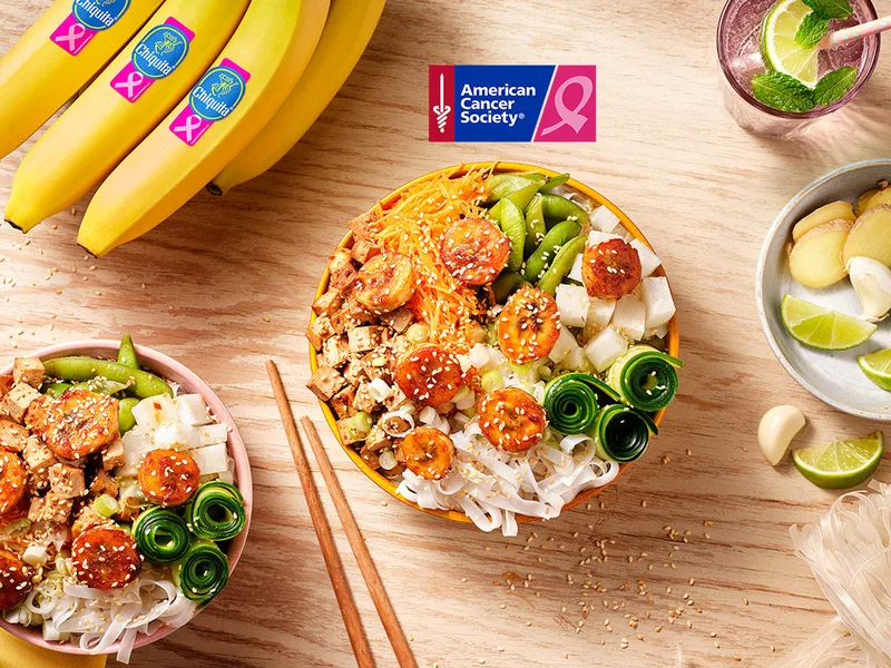 Vegan Chiquita Banana Poké Bowl with Crispy Tofu