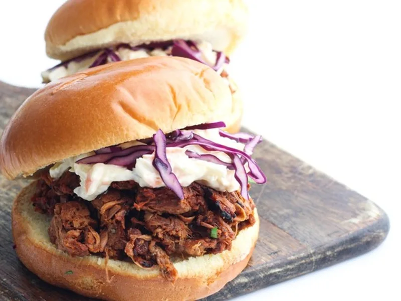 Broiled Vegan Jackfruit Pulled Pork with BBQ