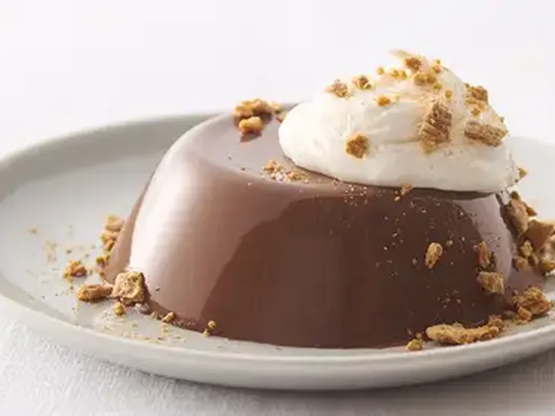 Nutella S'mores Panna Cotta with Marshmallow Frosting
