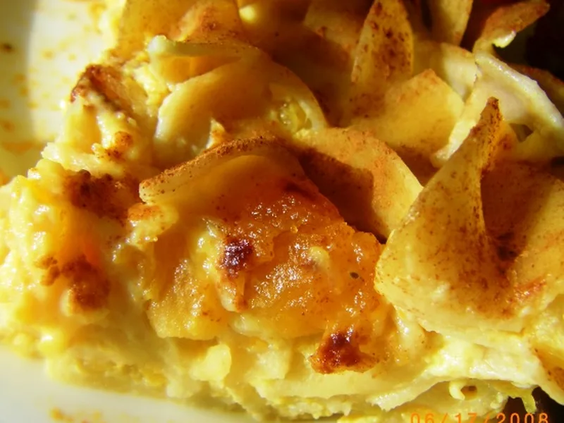 Low Fat Apricot Noodle Kugel