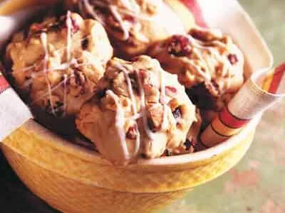Cranberry-Cashew Jumbles with Orange Glaze