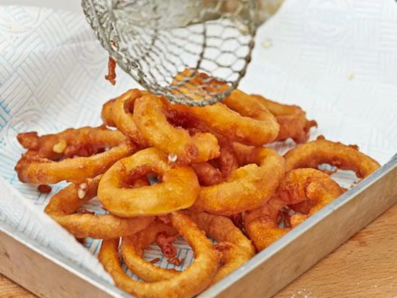 Crispy Beer-Battered Pickled Onion Rings