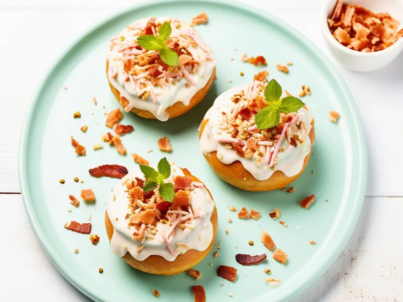 Low-Carb Maple Bacon Donuts with Almond and Coconut Flour