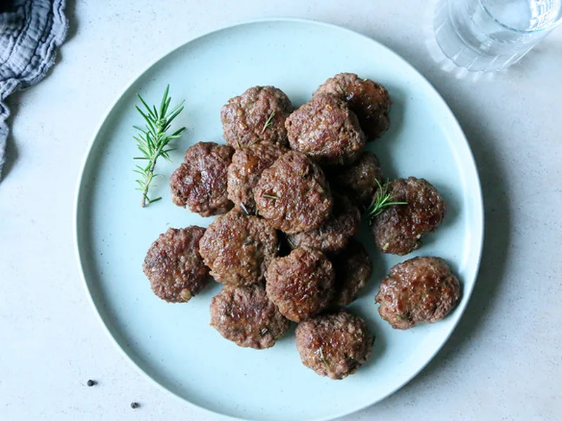 Pan-Fried Rosemary Lamb Sausage Patties
