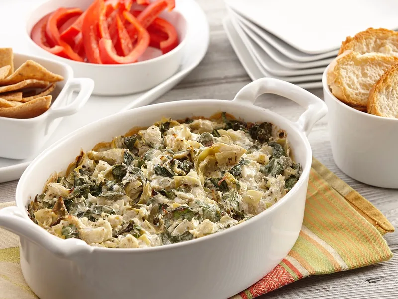 Creamy Spinach Artichoke Dill Dip