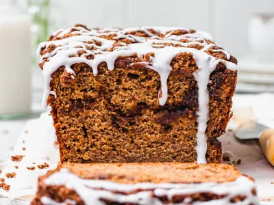 Cinnamon Streusel Banana Bread with Protein Powder