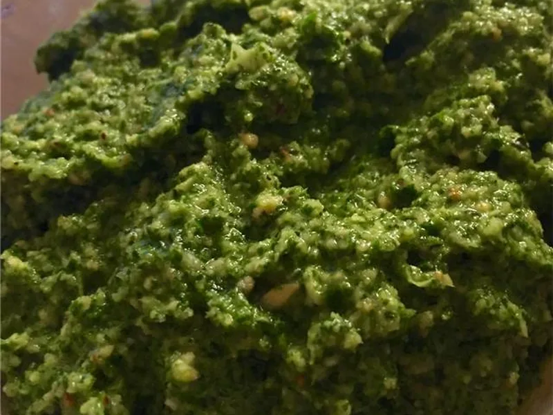 Thai Sweet Basil Pesto with Peanuts