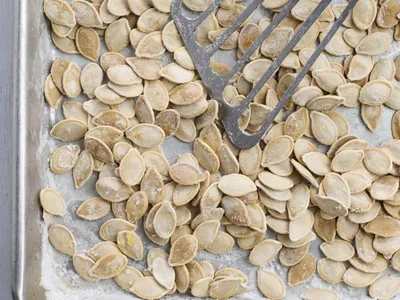Salt-Brined Roasted Pumpkin Seeds