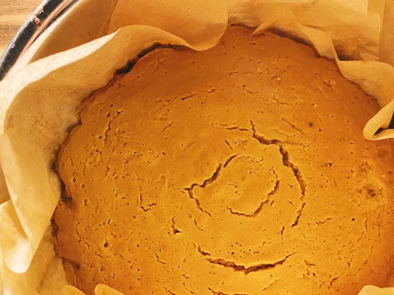 Instant Pot Pressure Cooker Pumpkin Pie with Brown Butter Crust