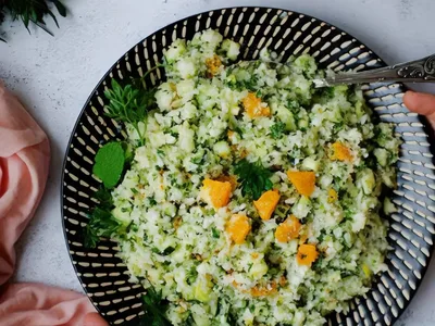 Cauliflower Tabbouleh with Fresh Oranges