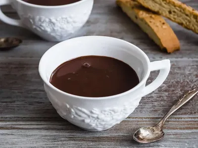 Italian Hot Chocolate with Dark Chocolate and Cornstarch