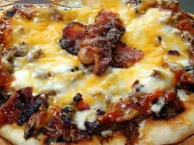 Indoor Grilled BBQ Beef Short Rib and Bacon Pizza Recipe