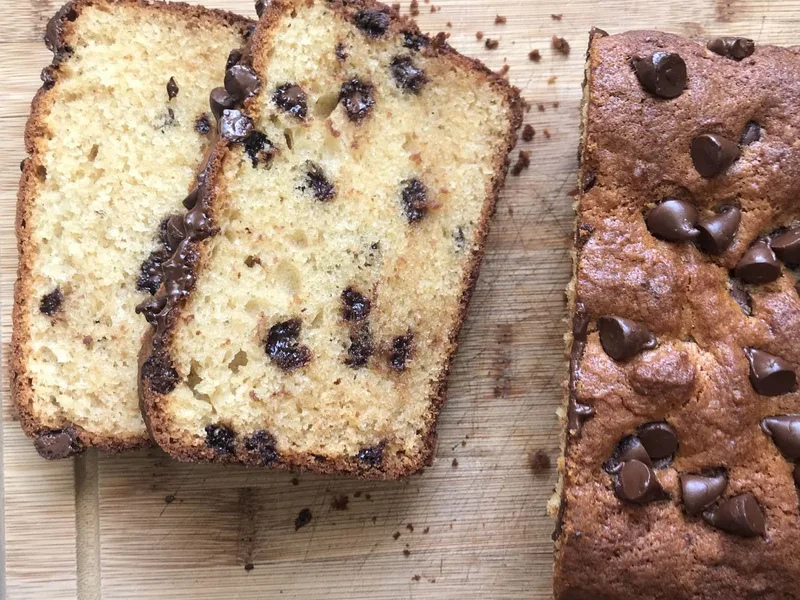 Bakery-Style Chocolate Chip Muffin Loaf Cake