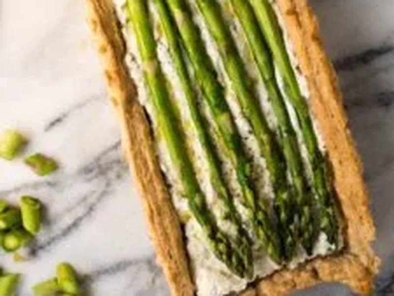 Buttery Asparagus Gruyere Tart with Homemade Pastry