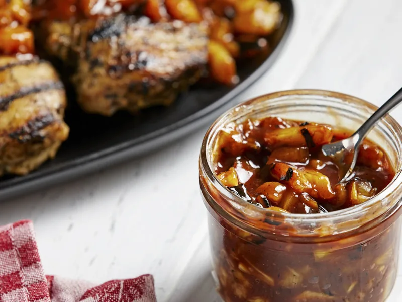 Grilled Pineapple BBQ Sauce with Warm Spice