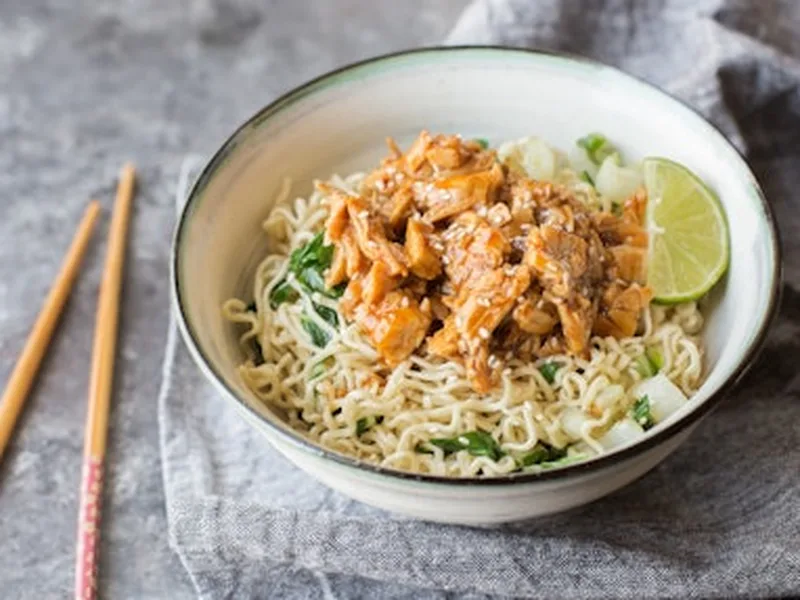 Hoisin Glazed Tofu Rice Bowls with Baby Bok Choy
