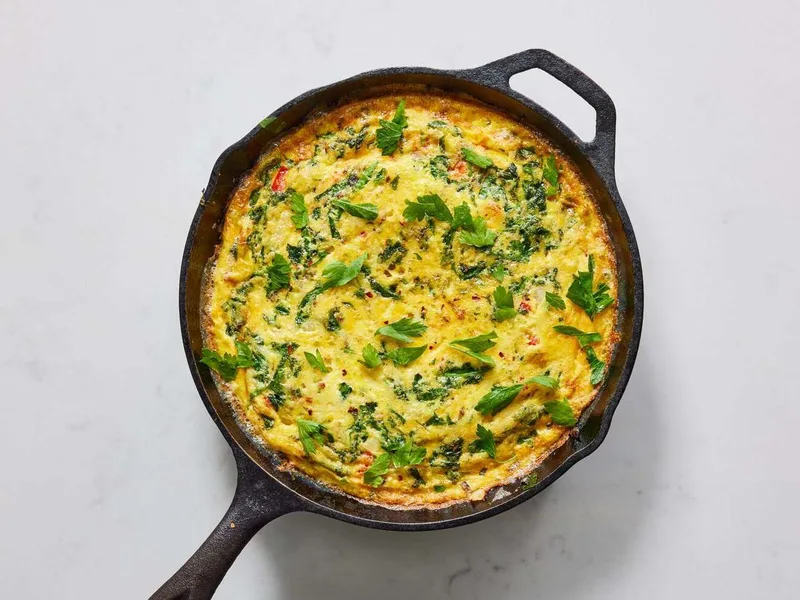 Oven-Baked Vegetable Frittata with Cheese