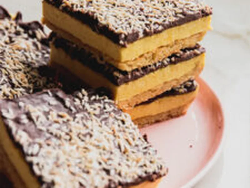 Gluten Free Lemon Coconut S'mores Bars with Almond Crust