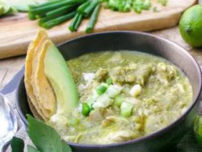 Guatemalan Green Chicken Stew with Pumpkin Seeds