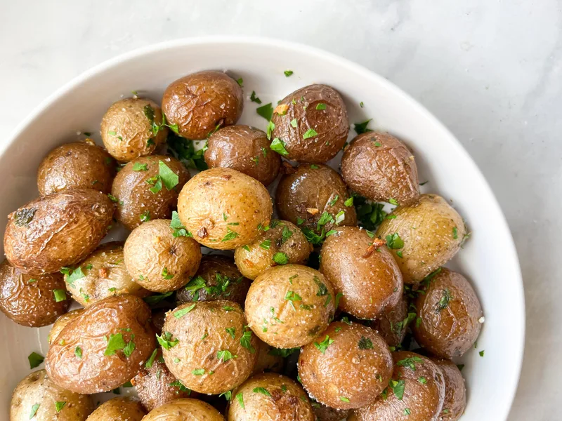 Air Fryer Herb Roasted Little Potatoes