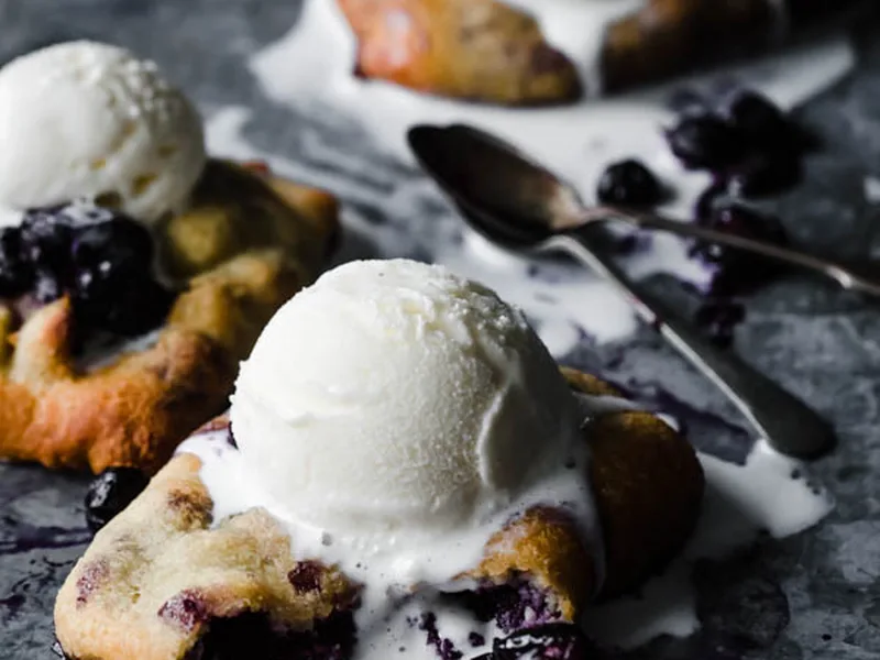 Keto Blueberry Hand Pies with Almond Flour Crust