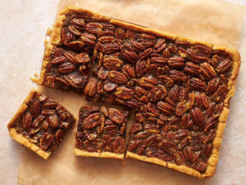 Brown Butter Pecan Pie Bars with Shortbread Crust