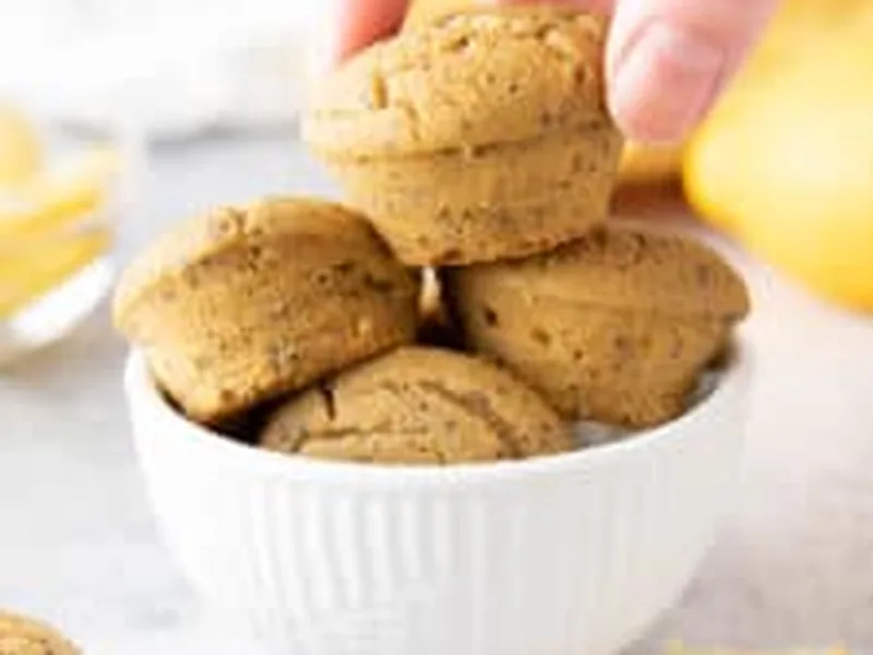 Gluten-Free Vegan Mini Lemon Poppy Seed Muffins with Oat Flour