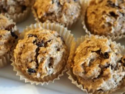 Maple Walnut Date Muffins with Oats
