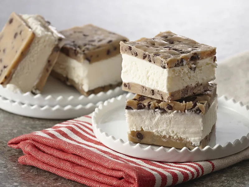 No-Bake Peanut Butter Cookie Dough Ice Cream Sandwiches