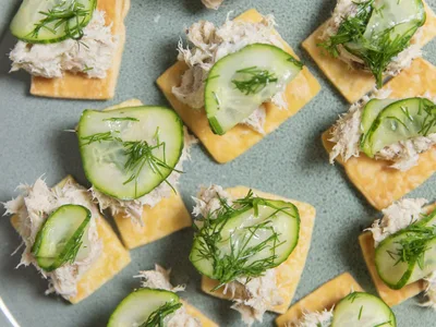 Smoked Mackerel Rillette on Crispy Puff Pastry