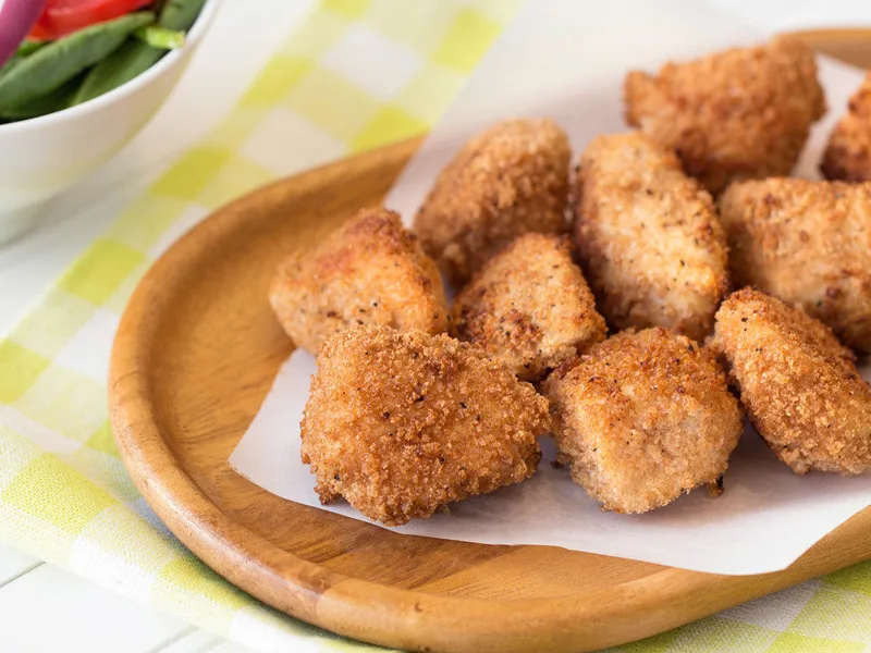 Crispy Baked Chicken Nuggets with Whole-Wheat Panko