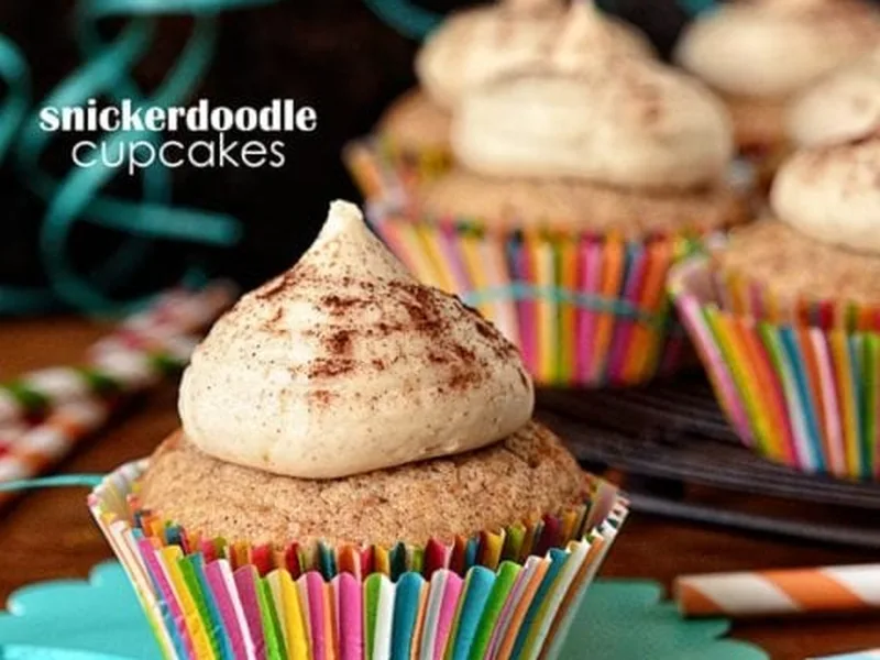 Snickerdoodle Cupcakes with Brown Sugar Buttercream